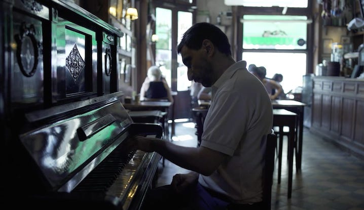 retrato de un pianista